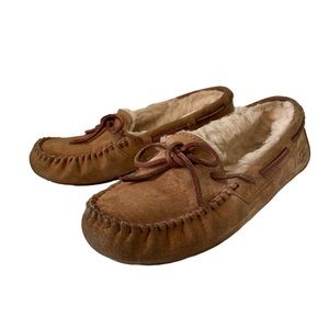 UGG Dakota Shearling Loafers Slippers Leather Suede Boat Shoes Casual Lounge 5